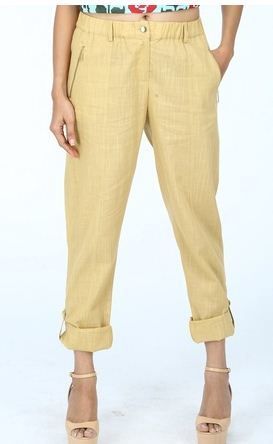 Cuffed Linen Pants