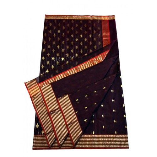 Designer Purple Chanderi Saree