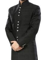 Traditional Black Groom Sherwani