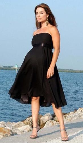 Ladies Black Chiffon One Piece Short Dress