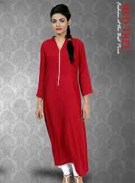 Ladies Full Sleeves Kurtis (Red)