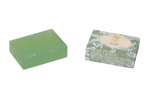 रूट्स एंड अबोव आयुर्वेदिक साइट्रस मिंट ग्लिसरीन बाथिंग बार