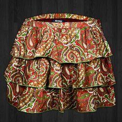 Ladies All Over Printed Cotton Layered Skirt