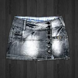 Ladies High Fashion Denim Short Skirt