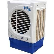 Table Mountable White and Blue Desert Air Cooler