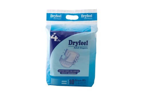 Dryfeel Easy to Wear Highly Absorbent Adult Diaper, Extra Large