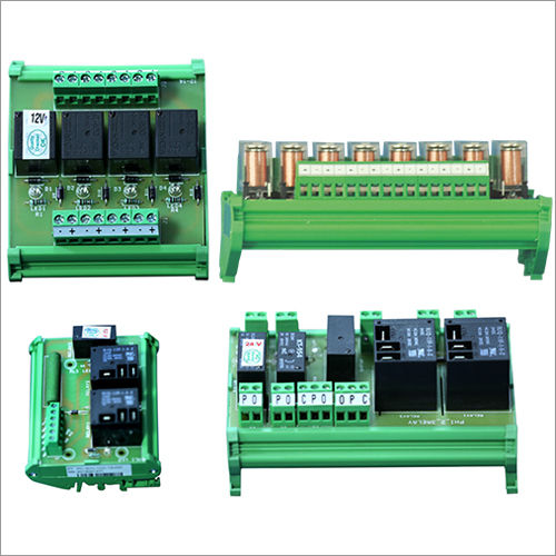 Green Lightweight Electrical Relay Cards For Heavy-Duty Machines And Electronic Components