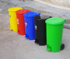 Biosafety Color Coded Bins