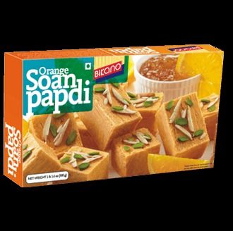 Orange Soan Papdi