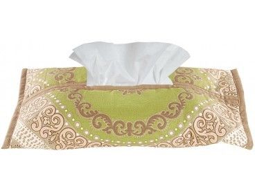 Tissue Box Cover Gallasia Green Brown