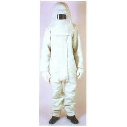 Asbestos Suit - Heavy Duty Flannel Lining, One-Piece Overall with Hood, Gloves, Leather Sole Safety Shoes | Available in S-20, AMC-41, AMC-45