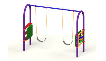 Double Arc Swing With Cross N Zero, Abacus Railings