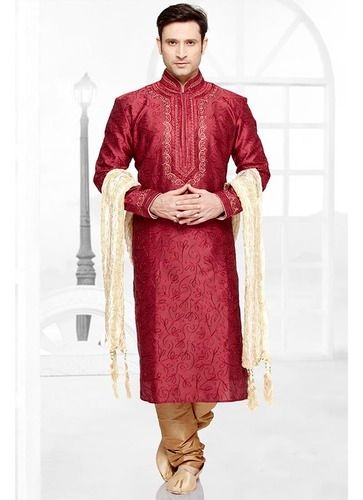 Wedding Sherwani - Luxurious Fabric Blend | Intricate Designer Craftsmanship, Premium Quality Stitched Elegance