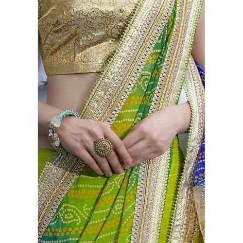 Delightful Chiffon Bandhani Saree