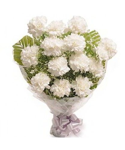 Romantic Affair - White Carnations