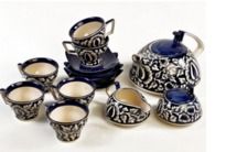 Handpainted Ceramic Tea Set