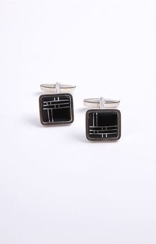 Water Proof Cufflink In Sterling Silver