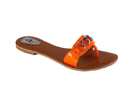 Flat Orange Sandal