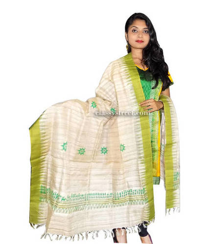 Handloom Silk Tussar Dupatta