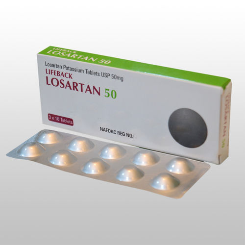 Losartan Potassium Tablet Usp 50mg