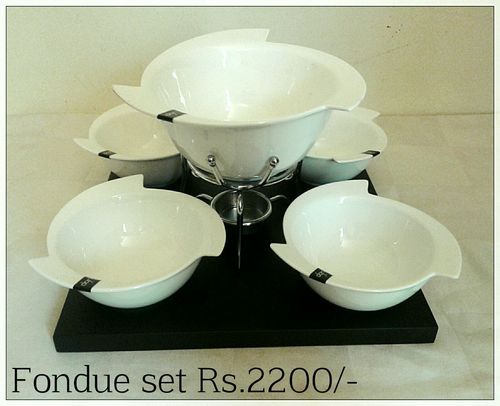 Ceramic Fondue Set