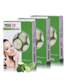 Cucumber Face Pack - Cucumber Powder, Menthol Powder, Multani Mitti, Bentonite Clay | Natural Cleanser, Revitalizes Skin, Cooling Effect, Suitable for All Skin Types