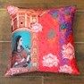 Mughal Era - Queen in a palace cushion cover