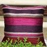 Striped Play In Embroidery Cushion Covers