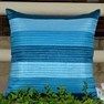 Striped play of Blue with quilting cushion covers