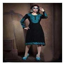 Black Designer Georgette Party Wear Kurti