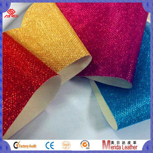 Glitter Fabric Organza PU Leather