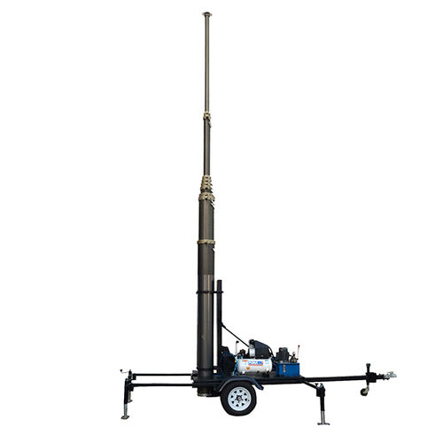 GSM BTS Mast Tower Trailer-15m Pneumatic Telescopic Masts