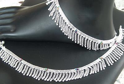 Silver Anklet Set