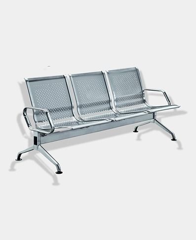 3 Seater Visitor Chair - Durable Raw Material, Comfortable Design , Ergonomic Waiting Solution