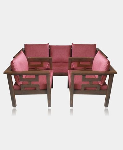Contemporary Wooden Sofa Set