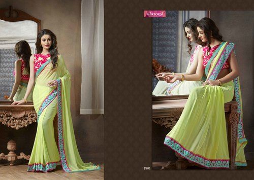 New Wedding Wear With Embroidered Blouse Designer Saree 