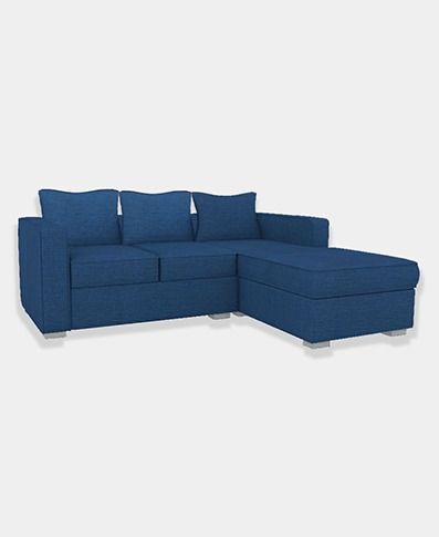 Two Seater L- Section Sofa Set