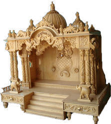 Wooden Pooja Shelf