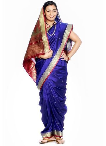 Royal Blue Nine Yard Sarees