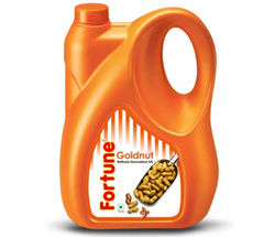 Fortune Goldnut Oil - Pure Groundnut Oil, Crystal Clear & Light, Ideal for Deep Frying, Preserves Natural Aroma