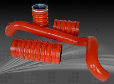 Wrapped Curved Charge Air Hose With / Without Folds