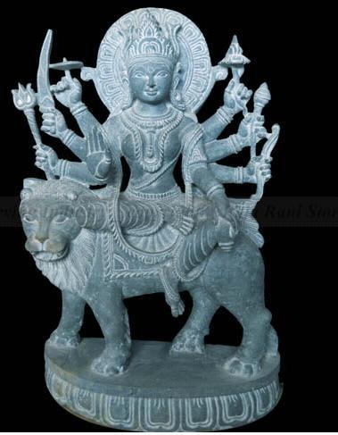 Granite Stone Durga Goddess Statue