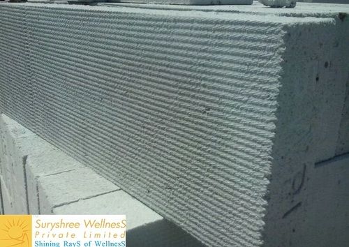 Fire Resistant Light Weight Strong Grey Aac Block With Corrugated Pattern Compressive Strength: 3.5+ (As Per Is:2185) Newtons Per Millimetre Squared (N/Mm2)