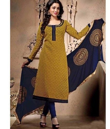 Cotton Jacquard Printed Top With Cotton Bottom And Naznin Dupatta With Heavy Work