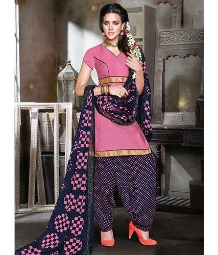 Deep Pink Patiala Suit