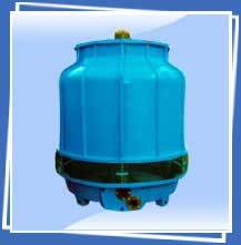 FRP Cooling Tower - 10TR to 1000TR Capacity | Round Shape, Low Noise, Compact Design, Lightweight, Corrosion Resistant, Epoxy Coated Components