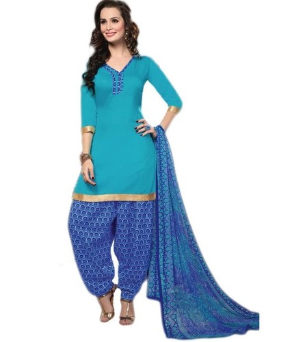Light Blue Color Patiala Suit at Best Price in Tiruchengode | Fashion Bee  Apparels