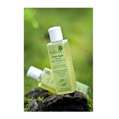 Organic Baby Oil With Green Apple Extract (Rustic Art)