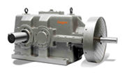 Bevel Helical Gear Unit - Cast Iron Housing, 0.7 kW to 2850 kW Power Range | Double, Triple, Quadruple Stages, Customized Cooling Options, Flank Ground Gears, Solid/Hollow Output Shaft