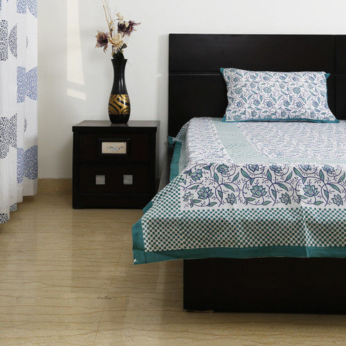 Ethnic Rajasthan Double Bedsheet Block Print Floral